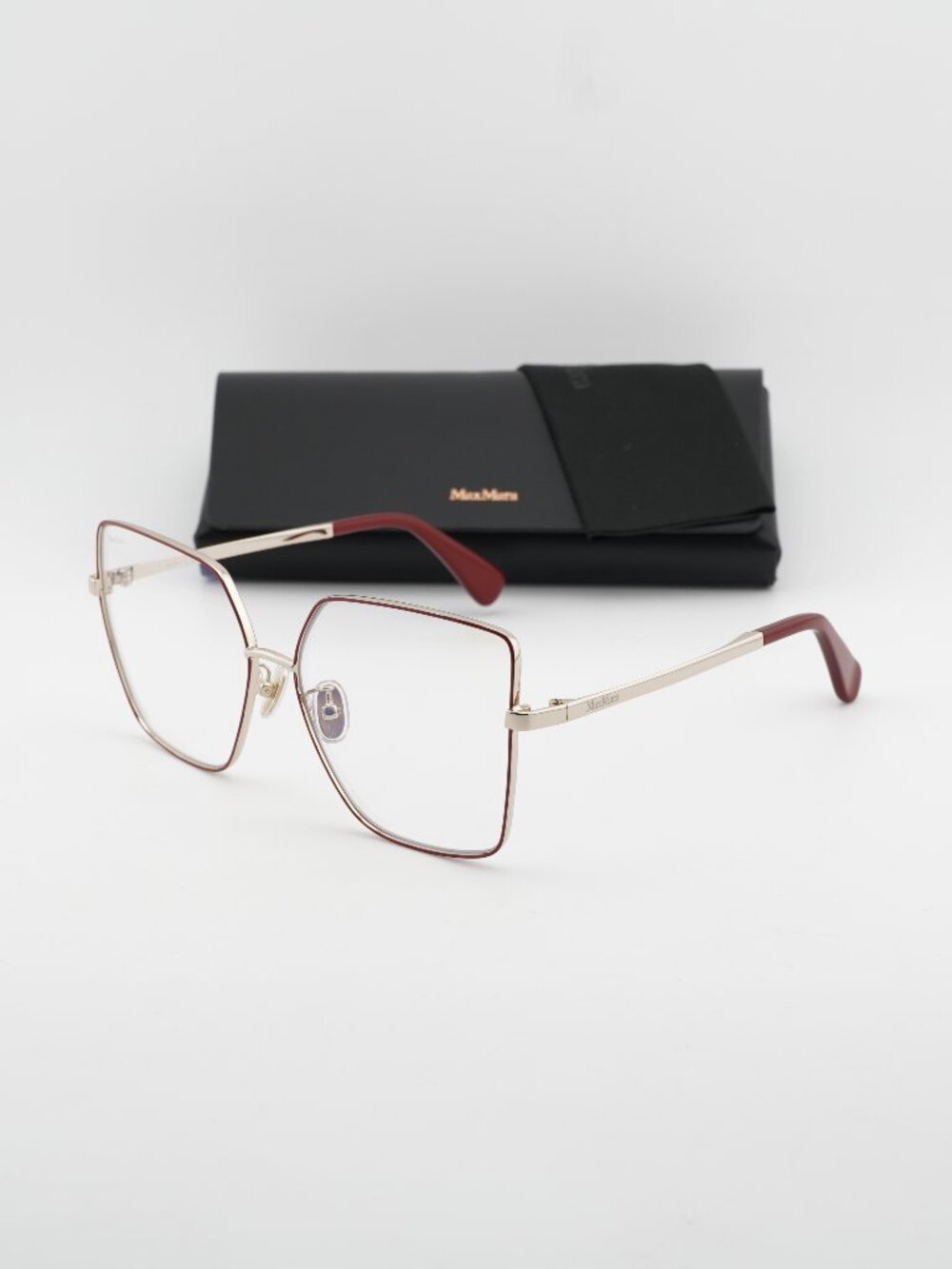 Max Mara MM5073-H-B 068 Butterfly Eyeglasses 60mm - Red / Blue Light Block